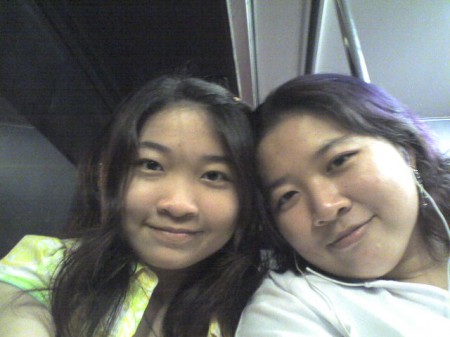 Xiu and me with my tinge of purple~